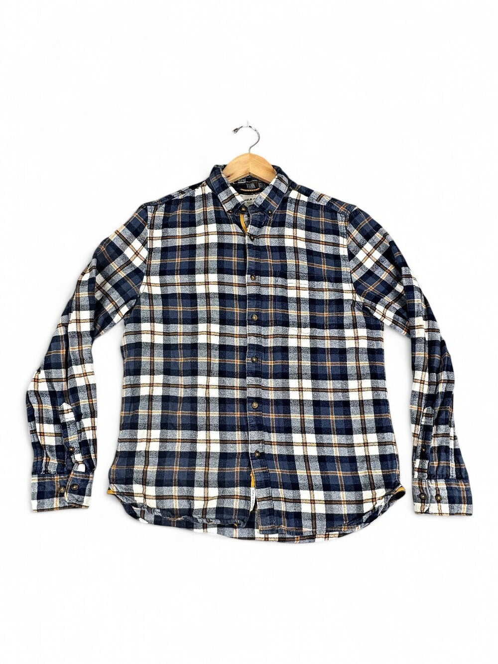 Denim & Flowers Men's M Plaid Flannel Button-Down Shirt